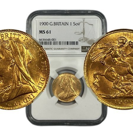 Great Britain 1900 Gold Sovereign Queen Victoria